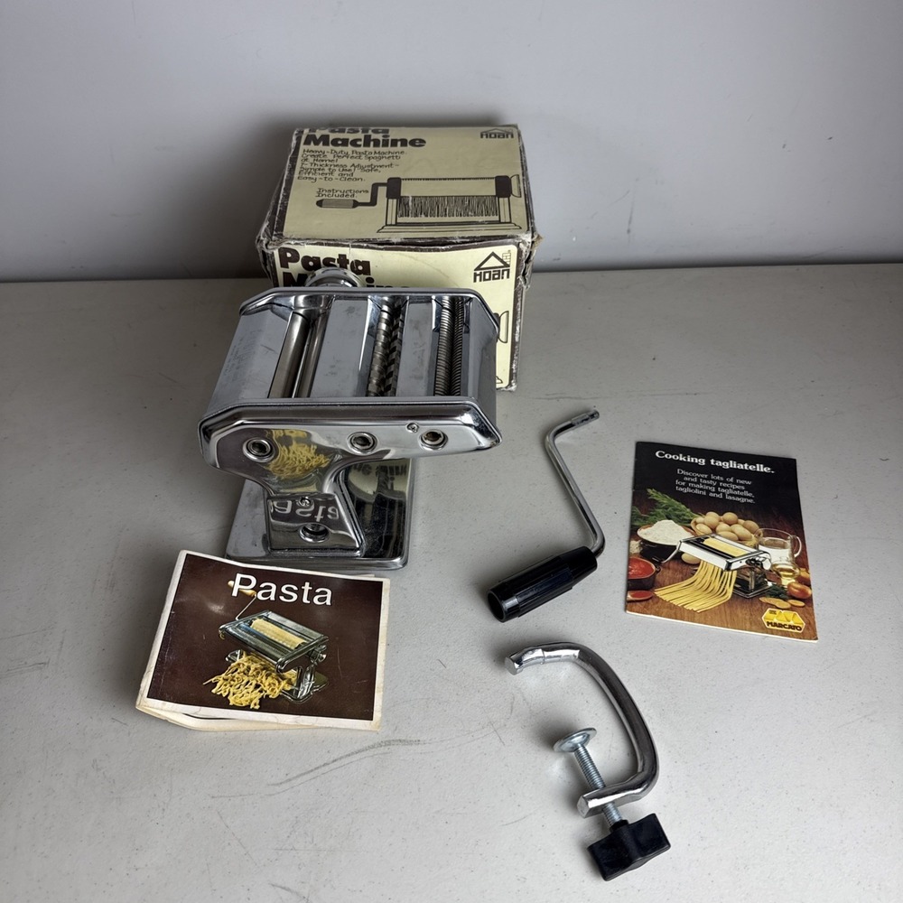 Marcato Pasta Maker Ampia Tipo Lusso Noodle Machine Manua 110 Stainless Steel